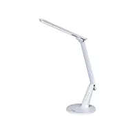 aluminor zig b lampe de bureau led, métal/abs, intégré, 10 w, blanc