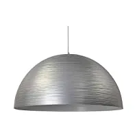 loft suspension argentée xxl abat-jour Ø 72 cm industriel table à manger cuisine salon suspension faite à la main