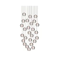kjlars suspensions led contemporaine pendentif lampe hauteur réglable lustres adapté pour salon table à manger escalier chambre plafonniers lampe suspendue (26 lights)