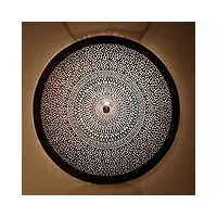 casa moro lampe murale marocaine gharam applique en laiton faite á la main diametre diamètre: 76 cm pour salon, salle de sejour, restaurant l1542