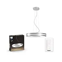 philips hue white ambiance being suspension 39 w - aluminium (télécommande incluse)