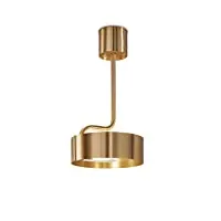 masiero verre suspensions/sound en or | fait à la main fabriqué en italie | lumière pendante moderne or blanc | lampe