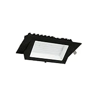 ledkia lighting spot downlight led rectangulaire orientable 38w noir 130 lm/w lifud blanc neutre 3800k - 4200k 100º