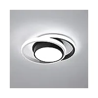 goeco plafonnier led rond, luminaire plafonnier moderne 32w 2350lm, lustre intérieur pour cuisine couloir salon, lumière blanche froide 6500k diamètre 27cm