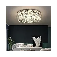 bd.y lampe de lustre de plafond, décoration de plafond à distance de lustre en acrylique led de luxe en acrylique pour salon, chambre à coucher, cuisine, luminaires d'intérieur (l 60x25cm)