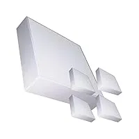 led atomant lot de 5 plafonnier led surface carré cadre extra fin 300x300mm 48w, couleur blanc neutre (4500k), 4400 lumens, driver inclus