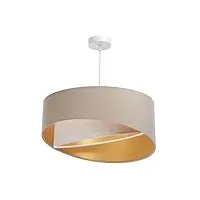 kiom suspension lampe à suspendre henny p velours beige, white & gold Ø 45 cm 11104