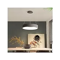 lustre à suspension, lampe à suspension classique moderne à led compatible avec la salle à manger, la cuisine, le salon, la barre de magasin, les luminaires à suspension de couleur grise ou