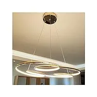 krole suspension lustre, suspension led moderne compatible avec la suspension de bureau de cuisine suspension led suspendue (color : goldwarmwhite, size : dia74cmxh100cm)