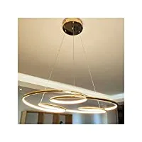 krole suspension lustre, suspension led moderne compatible avec la suspension de bureau de cuisine suspension led suspendue (color : goldcoldwhite, size : dia74cmxh100cm)