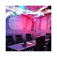 nowlin 3d thundercloud led light kit diy creative wall plafonnier cotton cloud music sync multicolore atmosphère changeante pour chambre gaming room party (66)
