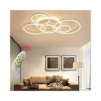 felea plafonnier led à intensité variable avec télécommande, lampe de salon, plafonniers led, luminosité réglable, lampe de chambre à coucher, lustre en métal acrylique, lampe de plafond décorativ