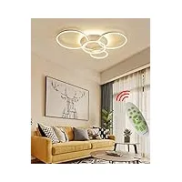felea plafonnier led à intensité variable avec télécommande, lampe de salon, plafonniers led, luminosité réglable, lampe de chambre à coucher, lustre en métal acrylique, lampe de plafond décorativ