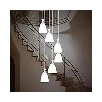 lustre multi-lumières for salon duplex escaliers lustre simple long lustre villa leap long lustre mode verre restaurant lustre,luminaire chandelier