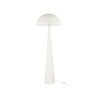 paris prix - lampadaire en métal champignon 148cm blanc