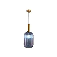 taxxii lampe suspendue traditionnelle et moderne creativity america lampes suspendues violettes lampe à suspension à une tête lustre e27 réglable en hauteur convient aux luminaires de che