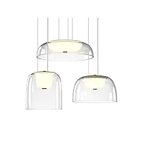 asfgchh lustre en verre minimaliste moderne éclairage salon chambre cuisine hôtel lustre décoration intérieure lustre éclairage illuminer plafonnier en cristal