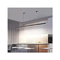 aserzenith lustre contemporain, lustre - salle à manger led Éclairage suspendu spot lampe suspendue lampe led d'intérieur compatible avec restaurant/. lustres (noir 4000k l120cm)