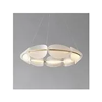 chunfu scandinave simple luxe led lustre acrylique rond pétale salon salle à manger lumière décorative,plafonnier suspension led
