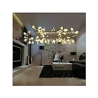 ducov lampe à suspension romantique élégante branche d'arbre en métal ronde suspension restaurant salon luminaires décoratifs,luminaire chandelier