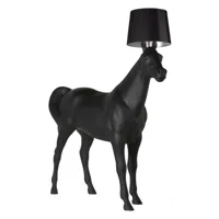 moooi - moooi horse lamp - lampadaire - noir/polyester/230x90x240cm