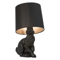 moooi - lampe de table  rabbit lamp - noir/polyester