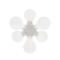kundalini - lampe de sol/ lampe de table atomium - blanc ral 9003/polyéthylèn/lxpxh 62x58x52cm