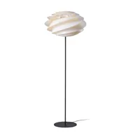 le klint - lampadaire swirl 331 - blanc/structure noire/h 140cm / ø 50cm