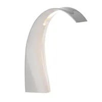 kartell - lampe de table led taj mini - blanc brillant/pmma teinté dans la masse/lxlxh 31x9,5x32cm/led 24v dc 2,8w 2700k