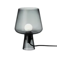 iittala - lampe de table verre leimu - gris/lxh 16,5x24cm/sans ampoule