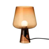 iittala - lampe de table verre leimu - cuivre/lxh 16,5x24cm/sans ampoule