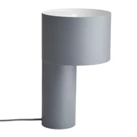 woud - lampe de table tangent - gris froid/peint par poudrage/h 34cm / ø 20cm
