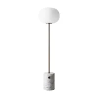 audo - lampadaire jwda h 150cm - laiton /bronzé/h x ø 150x39cm/base en marbre/gradateur sur le base