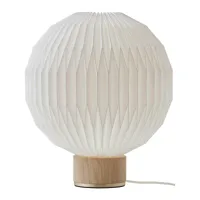le klint - lampe de table 375 abat-jour en plastique m - blanc, chêne/h x ø 38x33cm