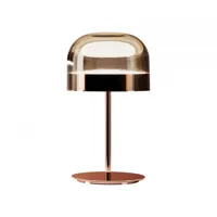 fontana arte - lampe de table led equatore h42,5cm - cuivre/rose foncé/brillant/h x ø 42,5x23,8cm/2700k/1100lm/cri>90