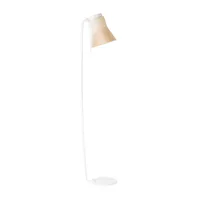 secto design - lampadaire petite 4610 - bouleau naturel/bois de bouleau/incl. ampoule led 3000k/470lm/câble blanc