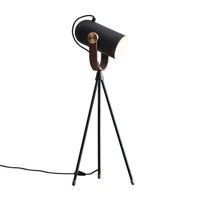 le klint - lampe de table carronade 360 haut - noir/laiton/noyer/mat/hxp 60x25cm/ø 9cm