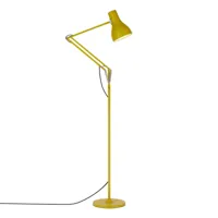 anglepoise - lampadaire type 75 margaret howell - ocre jaune/mat/lxhxp 25x141x46cm/avec interrupteur à l'abat-jour