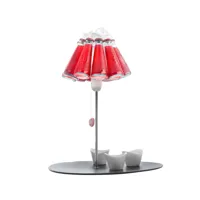 ingo maurer - campari bar  - lampe de table - rouge/verre/2800k/sans coupelles