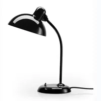 fritz hansen - lampe de table kaiser idell™ 6556-t - noir/brillant/lxh 21,5x47cm/câble noir