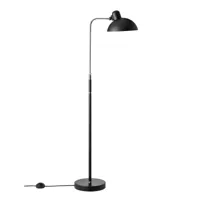 fritz hansen - lampadaire kaiser idell™ 6580-f luxus - chromé, noir/mat/lxh 50x50cm/câble noir