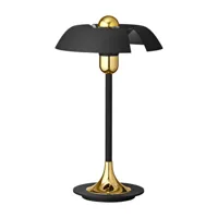 aytm - lampe de table cycnus - noir, or/revêtu par poudre/h 48cm x ø 30cm