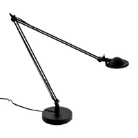 luceplan - lampe de bureau berenice d12 - noir/diffuseur métal noir/lxlxh 15x45x45cm/structure noire