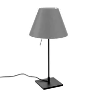 luceplan - lampe de table costanzina tavolo radieuse - gris béton/h x ø 51x26cm/structure noire