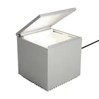 cini & nils - cuboled led - lampe de chevet - argent/lxpxh 10x10x11cm/1x led 2w 2700k cri90