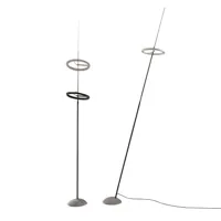 ingo maurer - ringelpiez - lampadaire led - noir/support en fibre de carbone/h 150-200cm/3000 lm/2700 k/cri 95