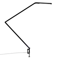 nemo - lampe de bureau led untitled linear avec pince - noir/mat/gradateur push/lxh 66x50cm/485lm/2700k/cri90/pince 4x8,5cm/tête pivotante sur 330° &.