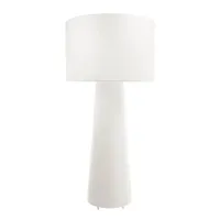 cappellini - lampadaire big shadow - blanc/abat-jour étoffe/h x ø 198,5x94,5cm/structure métal chromé laqué