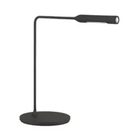 lumina - lampe de table led flo desk - noir/soft touch/pxh 39x43cm/3000k/475lm/6w/two steps switch/structure revêtu de vernis
