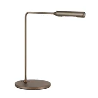 lumina - lampe de table led flo desk - bronze metallic/pxh 39x43cm/3000k/475lm/6w/two steps switch/structure revêtu de vernis